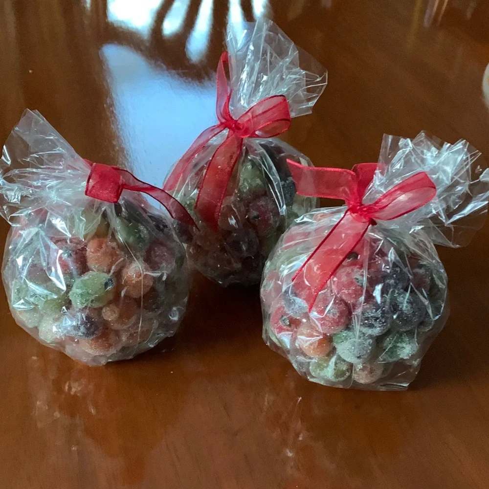 Crate & Barrel Sugar Fruit Ball Candles